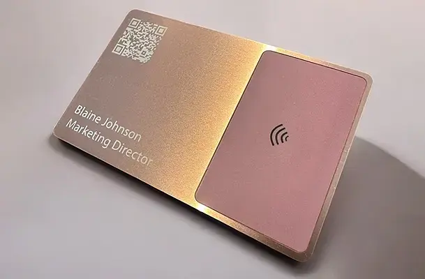 Metal NFC Business Card In UAE Metal NFC Business Card In UAE